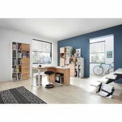 Germania Aktenschrank Lioni ll - Eiche Navarra Dekor / Weiß -Büromöbel Verkaufsgeschäft 1000126234 181009 10480510 MOOD GALLERYIMAGES P000000001000126234 mood