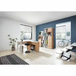 Germania Aktenschrank Lioni ll - Eiche Navarra Dekor / Weiß -Büromöbel Verkaufsgeschäft 1000126234 181009 10480512 MOOD GALLERYIMAGES P000000001000126234 mood