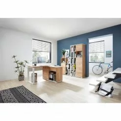 Germania Aktenschrank Lioni ll - Eiche Navarra Dekor / Weiß -Büromöbel Verkaufsgeschäft 1000126234 181009 10480513 MOOD GALLERYIMAGES P000000001000126234 mood