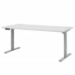 Maja Möbel Schreibtisch eDJUST II - Hellgrau / Platingrau