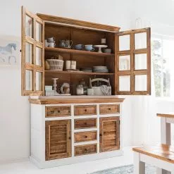 Maison Belfort Sideboard Newhaven - Mango teilmassiv - Mango / Weiß -Büromöbel Verkaufsgeschäft 1000128954 200122 18404800045 MOOD DETAILS P000000001000128954 mood