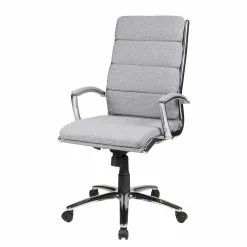 Duo Collection Chefsessel Lennes - Webstoff / Metall - Grau / Chrom -Büromöbel Verkaufsgeschäft 1000129054 180817 15164861 GALLERYIMAGES P000000001000129054