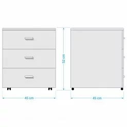 Mooved Rollcontainer Leeton - Anthrazit -Büromöbel Verkaufsgeschäft 1000131611 211124 0852410000504 SKETCH DETAILS P000000001000131611 sketch