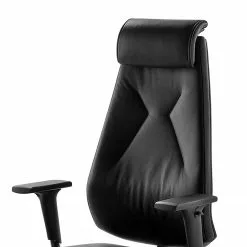 Mayer Sitzmöbel Bürodrehstuhl Lakota - Echtleder / Aluminium - Schwarz / Chrom -Büromöbel Verkaufsgeschäft 1000133111 180919 09515020 GALLERYIMAGES P000000001000133111