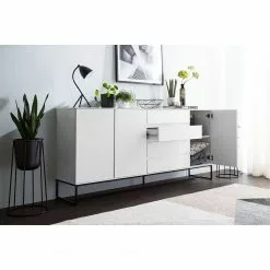 Fredriks Sideboard Zaddy I - Weiß / Schwarz -Büromöbel Verkaufsgeschäft 1000134689 190723 16140800010 MOOD DETAILS P000000001000134689 mood
