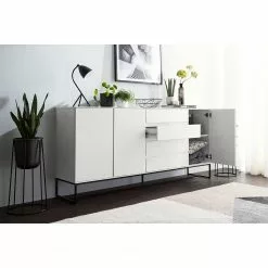 Fredriks Sideboard Zaddy I - Weiß / Schwarz -Büromöbel Verkaufsgeschäft 1000134689 210426 15153100010 MOOD DETAILS P000000001000134689 mood