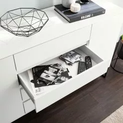 Fredriks Sideboard Zaddy I - Weiß / Schwarz -Büromöbel Verkaufsgeschäft 1000134689 210426 15153800013 DETAILS P000000001000134689