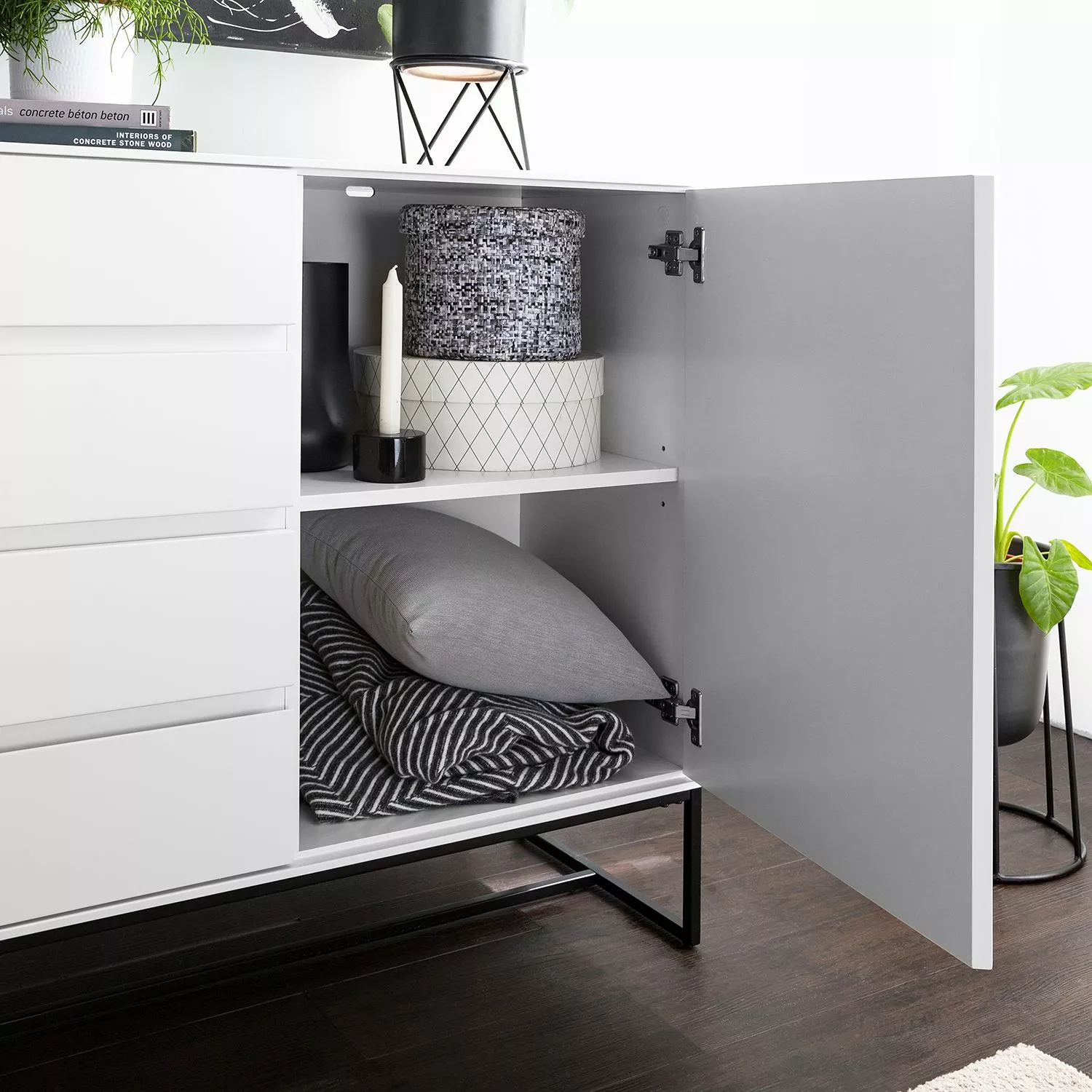 Fredriks Sideboard Zaddy II - Weiß 9 Fredriks Sideboard Zaddy II - Weiß – Bild 7