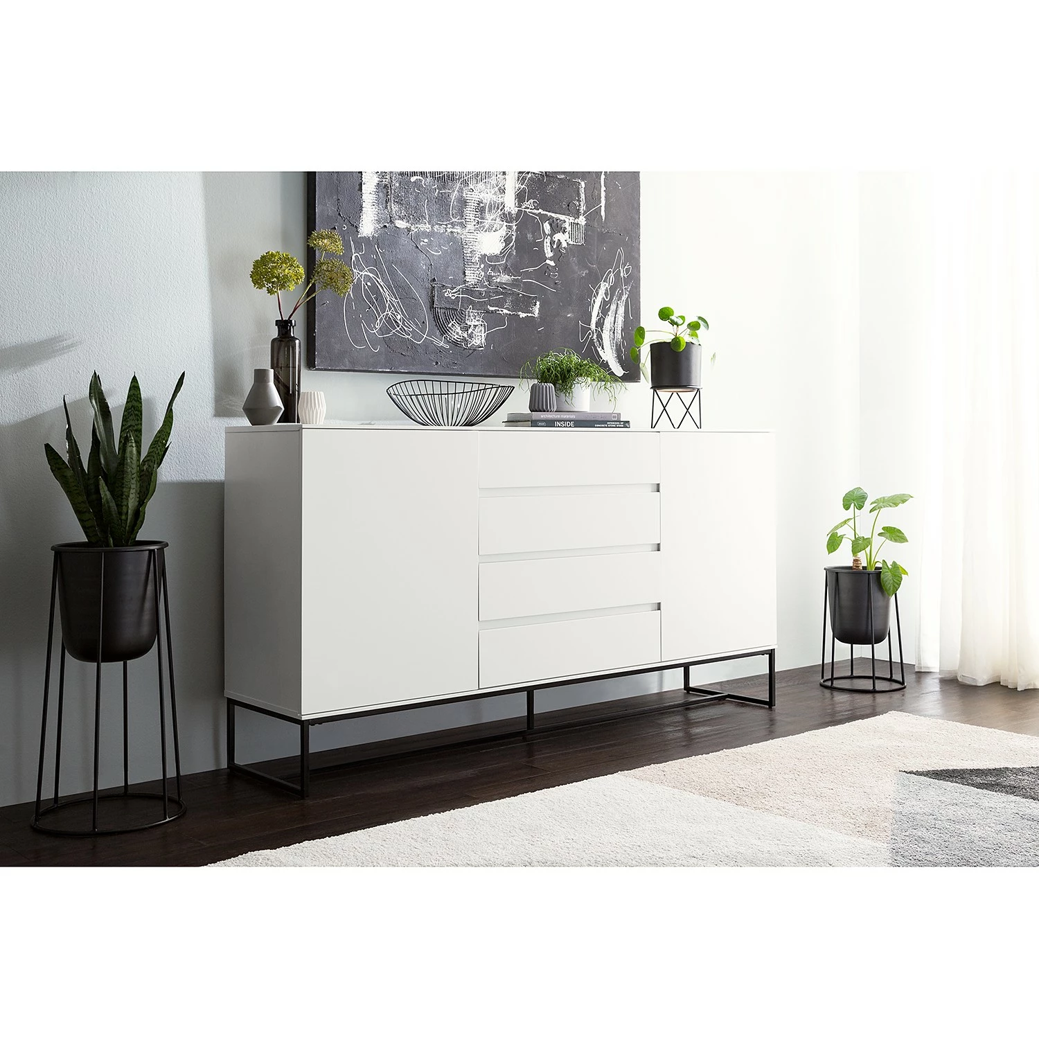 Fredriks Sideboard Zaddy II - Weiß 21 Fredriks Sideboard Zaddy II - Weiß – Bild 19