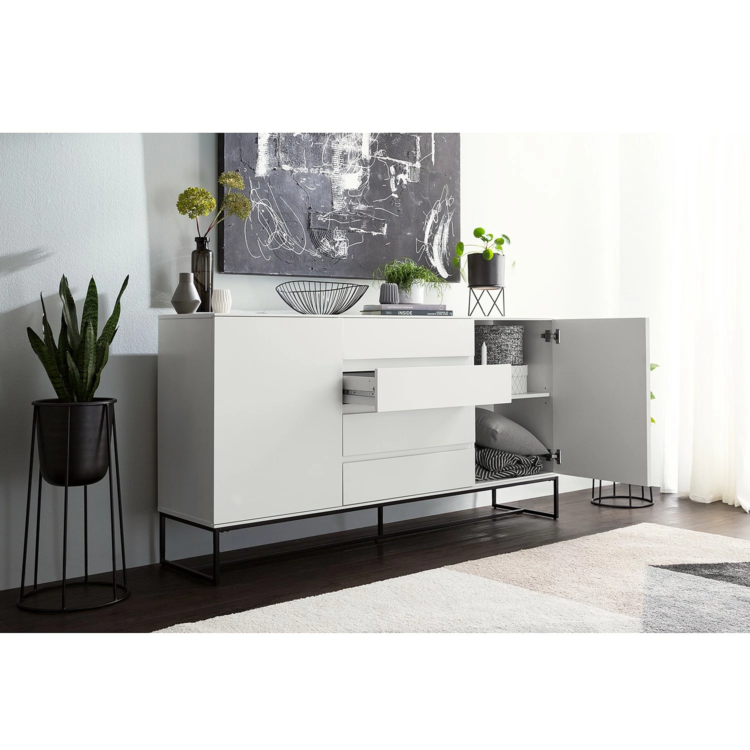 Fredriks Sideboard Zaddy II - Weiß 22 Fredriks Sideboard Zaddy II - Weiß – Bild 20