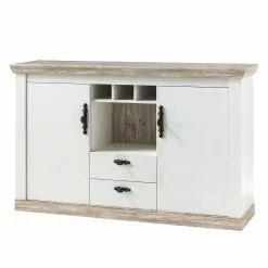Ridgevalley Sideboard Lewk - Pinie Weiß Dekor / Pinie Dekor