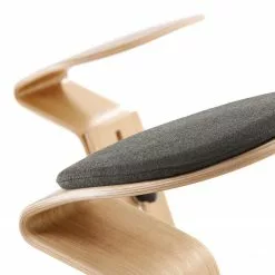 Mayer Sitzmöbel Hocker myERCOLINO - Laneve-Wolle / Echtholzfunier - Anthrazit -Büromöbel Verkaufsgeschäft 1000137053 181116 132402169 GALLERYIMAGES P000000001000137053