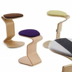 Mayer Sitzmöbel Hocker myERCOLINO - Laneve-Wolle / Echtholzfunier - Anthrazit -Büromöbel Verkaufsgeschäft 1000137053 181116 132402172 GALLERYIMAGES P000000001000137053