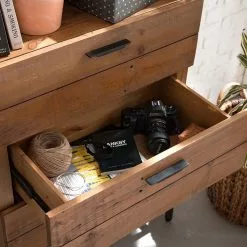 Ars manufacti Regal Grasby - Pinie massiv / Metall - Pinie / Schwarz -Büromöbel Verkaufsgeschäft 1000147149 190730 14584800009 DETAILS P000000001000147149