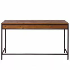 Ars manufacti Schreibtisch Grasby - Pinie massiv / Metall - Pinie / Schwarz -Büromöbel Verkaufsgeschäft 1000147153 190726 15531900030 DETAILS P000000001000147153