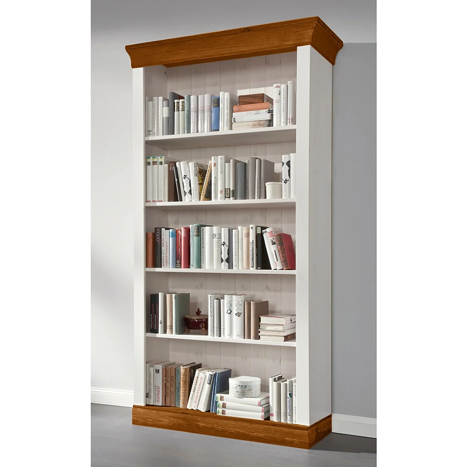 Maison Belfort Regal Bergen I - Kiefer massiv - Kiefer Weiß / Kiefer Bernstein 4 Maison Belfort Regal Bergen I - Kiefer massiv - Kiefer Weiß / Kiefer Bernstein – Bild 2