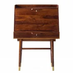 Ars manufacti Sekretär Baxley - Akazie massiv / Metall - Akazie / Gold -Büromöbel Verkaufsgeschäft 1000149741 200113 16023300017 DETAILS P000000001000149741