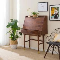 Ars manufacti Sekretär Baxley - Akazie massiv / Metall - Akazie / Gold -Büromöbel Verkaufsgeschäft 1000149741 200207 10193200012 MOOD DETAILS P000000001000149741 mood