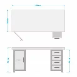 Ars manufacti Schreibtisch Hunter II - Mango massiv / Metall - Mango / Silber 27 Ars manufacti Schreibtisch Hunter II - Mango massiv / Metall - Mango / Silber -Büromöbel Verkaufsgeschäft 1000150447 190115 09400100007 GALLERYIMAGES P000000001000150447