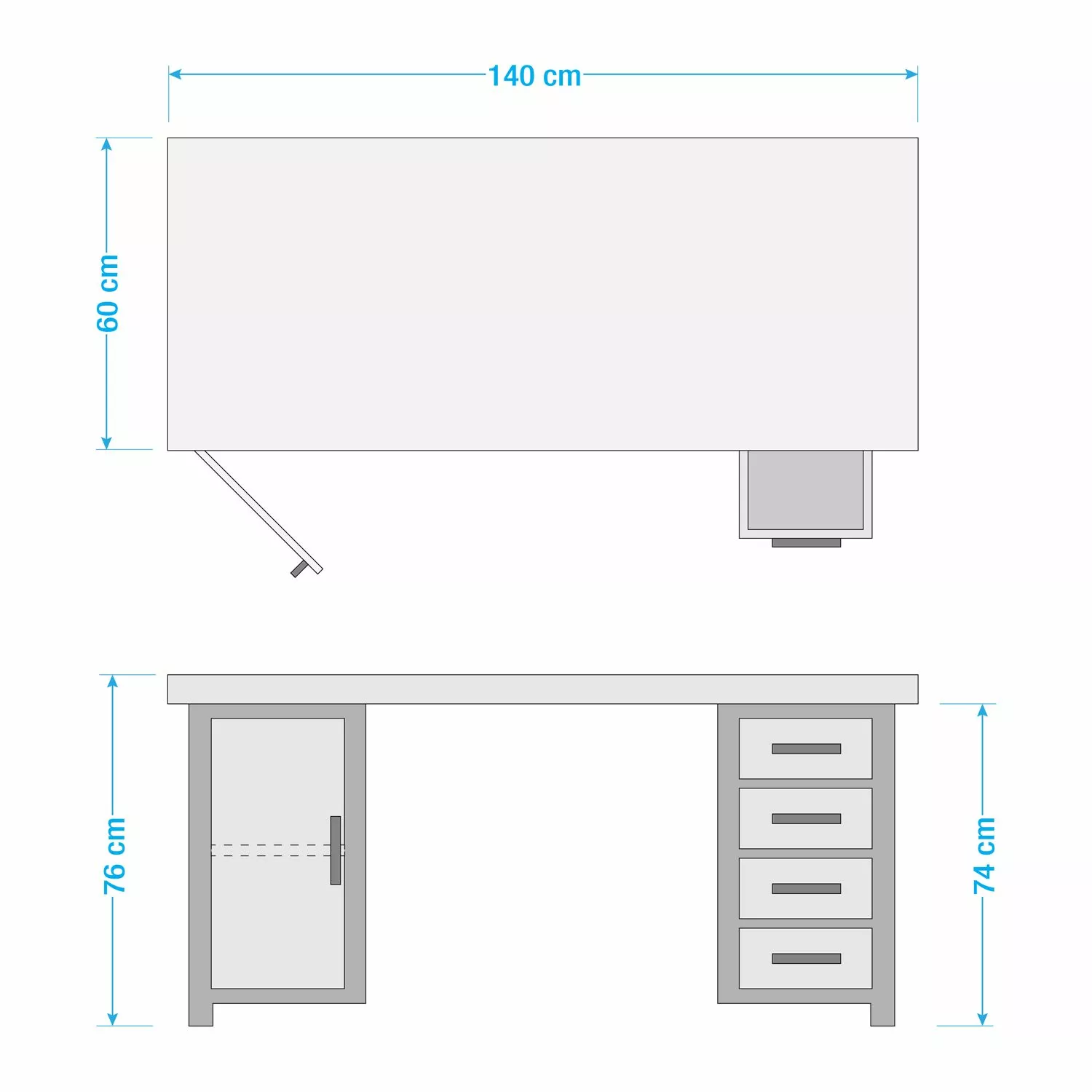 Ars manufacti Schreibtisch Hunter II - Mango massiv / Metall - Mango / Silber 15 Ars manufacti Schreibtisch Hunter II - Mango massiv / Metall - Mango / Silber – Bild 13