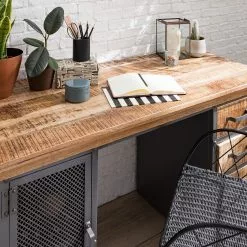 Ars manufacti Schreibtisch Hunter II - Mango massiv / Metall - Mango / Silber 24 Ars manufacti Schreibtisch Hunter II - Mango massiv / Metall - Mango / Silber -Büromöbel Verkaufsgeschäft 1000150447 210630 15210700013 DETAILS P000000001000150447