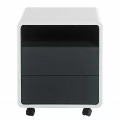 Loftscape Rollcontainer Cooks Hill - Matt Anthrazit / Matt Weiß -Büromöbel Verkaufsgeschäft 1000150738 190110 15124600008 GALLERYIMAGES P000000001000150738