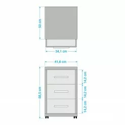 Maja Möbel Rollcontainer Set Plus - Eiche Dekor -Büromöbel Verkaufsgeschäft 1000152692 190123 10093100030 GALLERYIMAGES P000000001000152692