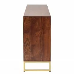 Jack & Alice Sideboard Loga - Akazie massiv / Eisen - Akazie Braun -Büromöbel Verkaufsgeschäft 1000153425 190923 12232500009 DETAILS P000000001000153425