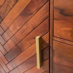 Jack & Alice Sideboard Loga - Akazie massiv / Eisen - Akazie Braun -Büromöbel Verkaufsgeschäft 1000153425 190925 06220300017 DETAILS P000000001000153425