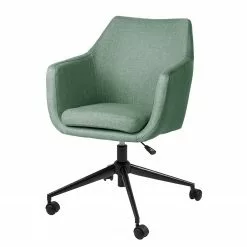 Mørteens Bürodrehstuhl Nicholas II - Webstoff Cors: Mintgrau - Schwarz