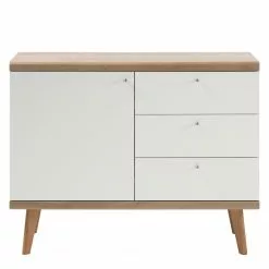 Norrwood Kommode Gyland - Matt Weiß / Eiche Riviera Dekor -Büromöbel Verkaufsgeschäft 1000164005 190307 08392100034 GALLERYIMAGES P000000001000164005