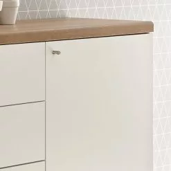 Norrwood Sideboard Gyland - Matt Weiß / Eiche Riviera Dekor -Büromöbel Verkaufsgeschäft 1000164014 190307 08392400100 GALLERYIMAGES P000000001000164014