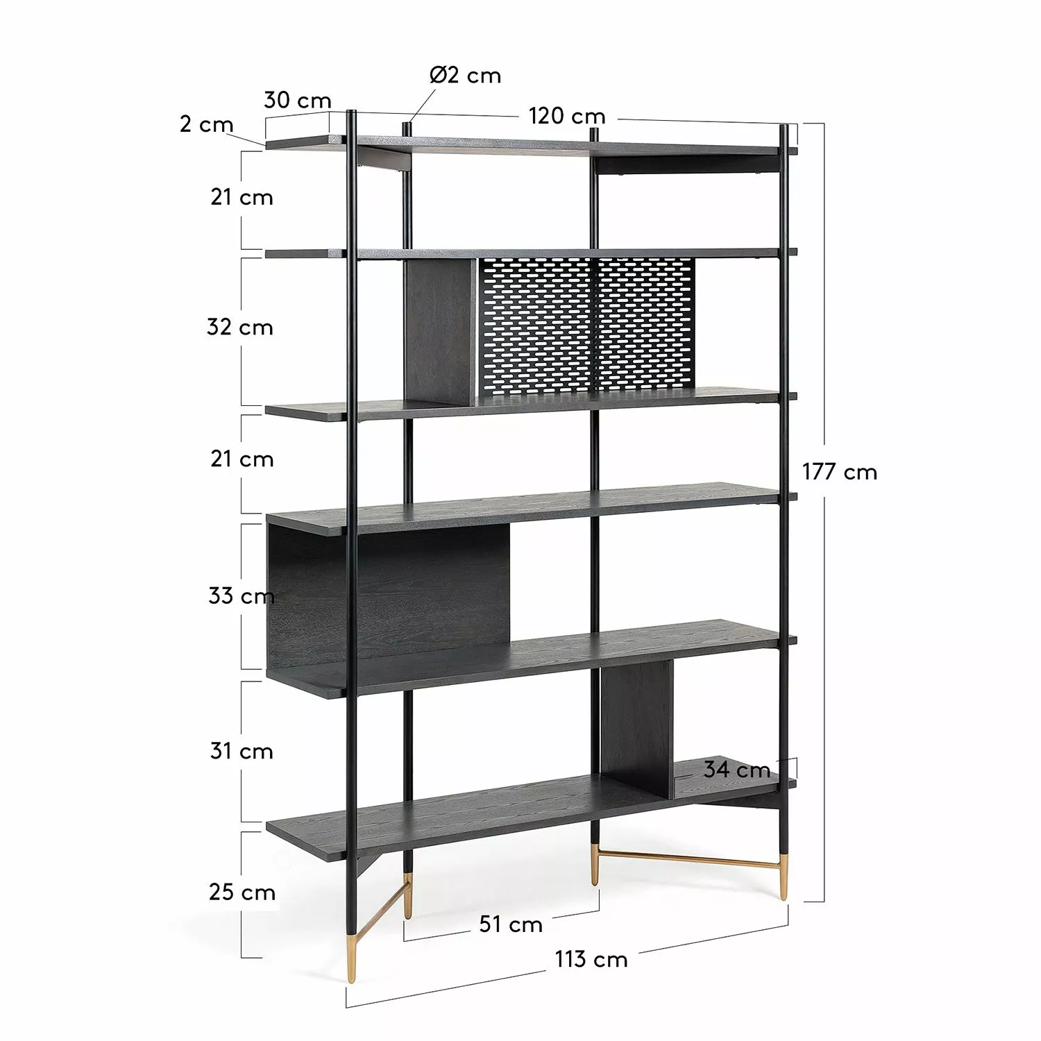 Jack & Alice Regal Cabral - Esche Schwarz / Gold 7 Jack & Alice Regal Cabral - Esche Schwarz / Gold – Bild 5