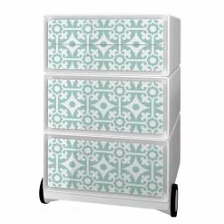 EasyOffice by Paperflow Rollcontainer easyBox Vintage I - Kunststoff - Weiß