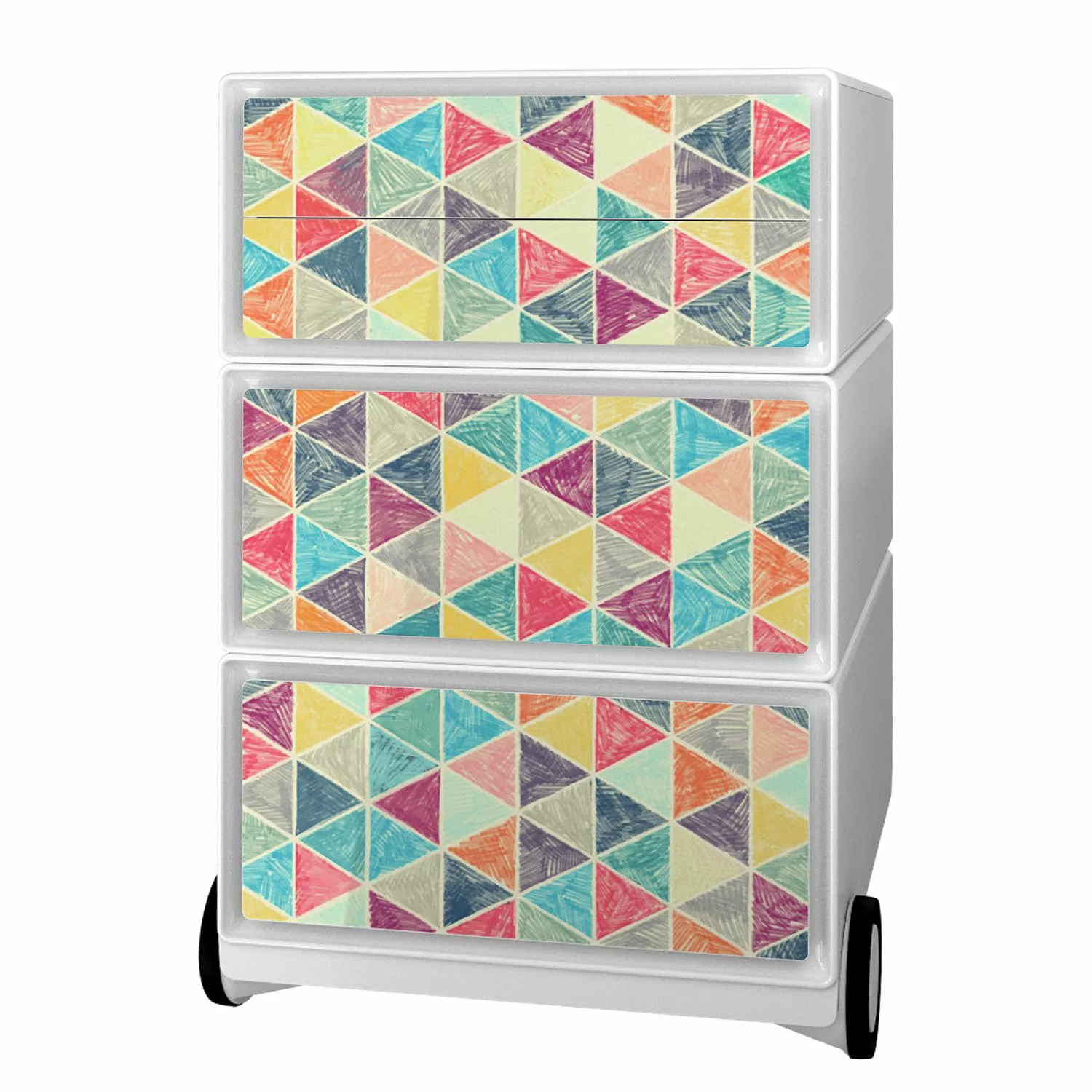 EasyOffice by Paperflow Rollcontainer easyBox Vintage III - Kunststoff - Weiß 3 EasyOffice by Paperflow Rollcontainer easyBox Vintage III - Kunststoff - Weiß