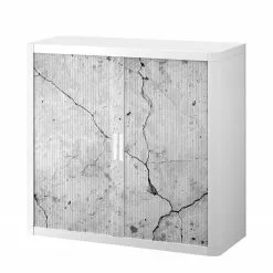 EasyOffice by Paperflow Aktenschrank easyOffice Industrial II - Kunststoff - Weiß