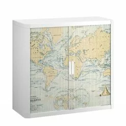 EasyOffice by Paperflow Aktenschrank easyOffice Vintage IV - Kunststoff - Weiß