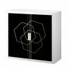EasyOffice by Paperflow Aktenschrank easyOffice Classic Chic III - Kunststoff - Schwarz / Weiß -Büromöbel Verkaufsgeschäft 1000166727 190326 14004900072 IMAGE P000000001000166727