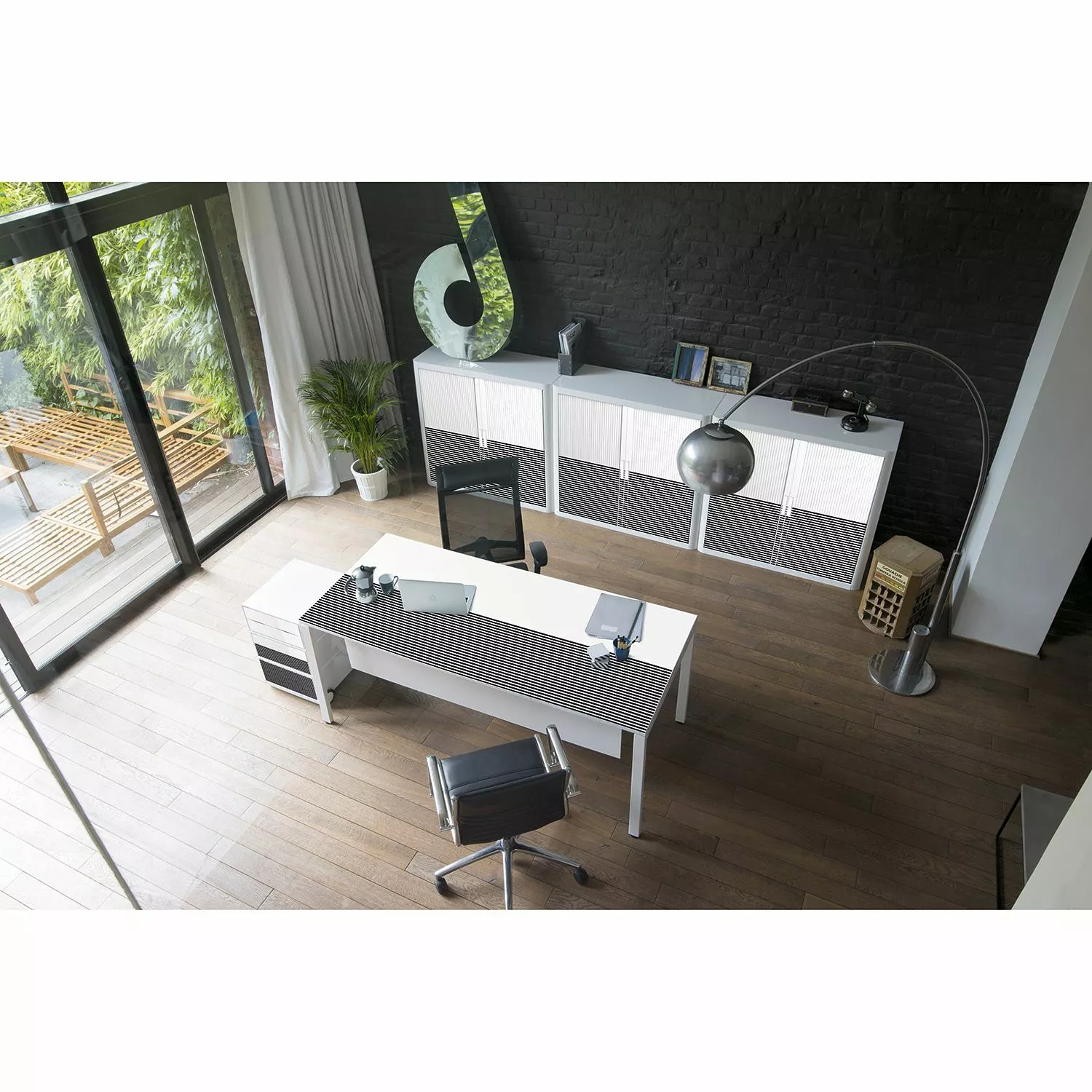 EasyOffice by Paperflow Aktenschrank easyOffice Black/White III - Kunststoff - Weiß / Schwarz 4 EasyOffice by Paperflow Aktenschrank easyOffice Black/White III - Kunststoff - Weiß / Schwarz – Bild 2