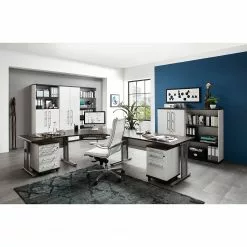 Germania Aktenregal Avero II - Lärche Weiß Dekor / Eiche Havanna Dekor -Büromöbel Verkaufsgeschäft 1000166763 190329 13031800087 MOOD GALLERYIMAGES P000000001000166763 mood