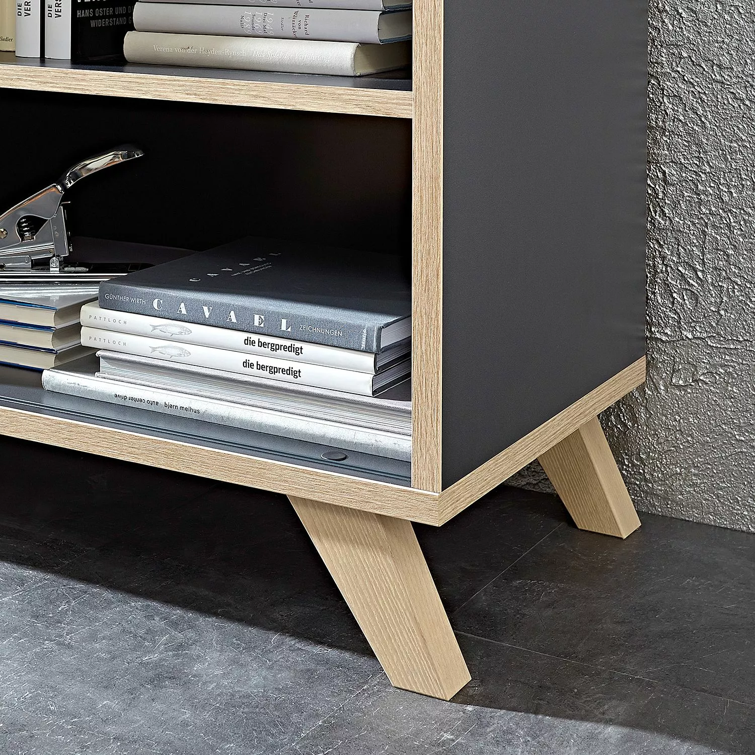 Germania Sideboard Svene - Anthrazit / Eiche Sonoma Dekor - Breite: 120 cm 10 Germania Sideboard Svene - Anthrazit / Eiche Sonoma Dekor - Breite: 120 cm – Bild 8