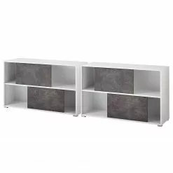 Germania Büroset Altino (7-teilig) - Basalt / Weiß -Büromöbel Verkaufsgeschäft 1000166777 190329 13033600184 GALLERYIMAGES P000000001000166777