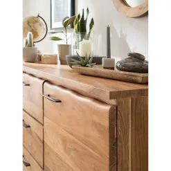 Ars Natura Sideboard Vardo - Akazie massiv / Metall - Akazie / Schwarz -Büromöbel Verkaufsgeschäft 1000166791 191030 08503100004 MOOD DETAILS P000000001000166791 mood