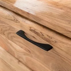 Ars Natura Sideboard Vardo - Akazie massiv / Metall - Akazie / Schwarz -Büromöbel Verkaufsgeschäft 1000166791 191030 08503100009 DETAILS P000000001000166791