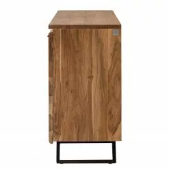 Ars Natura Sideboard Vardo - Akazie massiv / Metall - Akazie / Schwarz -Büromöbel Verkaufsgeschäft 1000166791 200124 09383000009 DETAILS P000000001000166791