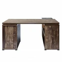 Jahnke Schreibtisch CLB 355 E - Eiche Dunkel Dekor / Schwarz -Büromöbel Verkaufsgeschäft 1000168493 190328 12554900028 GALLERYIMAGES P000000001000168493