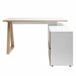 Jahnke Schreibtisch CLUB C 145 E - Weiß / Kerneiche Dekor 16 Jahnke Schreibtisch CLUB C 145 E - Weiß / Kerneiche Dekor -Büromöbel Verkaufsgeschäft 1000168497 190328 12555100049 GALLERYIMAGES P000000001000168497