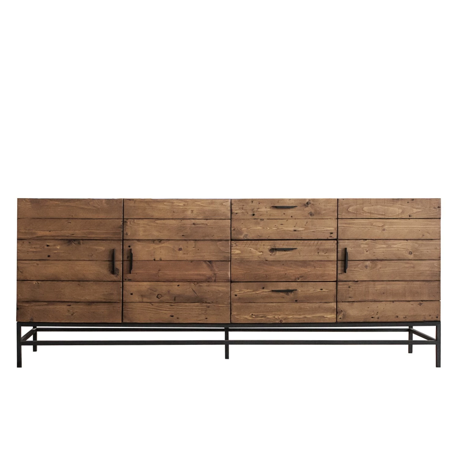 Ars manufacti Sideboard Grasby II - Altholz Pinie / Metall - Pinie Dunkel / Schwarz 7 Ars manufacti Sideboard Grasby II - Altholz Pinie / Metall - Pinie Dunkel / Schwarz – Bild 5