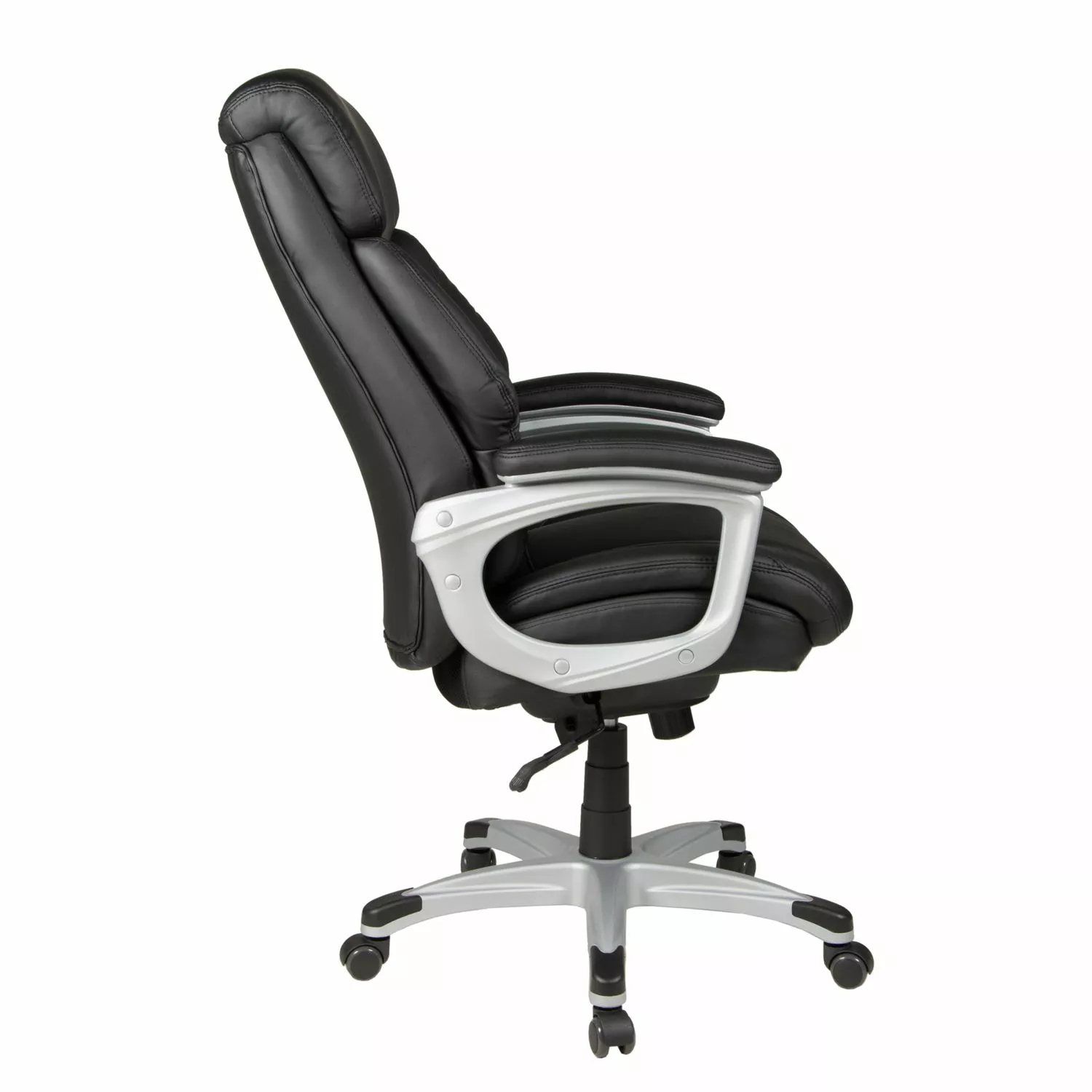 Duo Collection Chefsessel Alfonso - Kunstleder / Kunststoff - Schwarz / Silber 10 Duo Collection Chefsessel Alfonso - Kunstleder / Kunststoff - Schwarz / Silber – Bild 8