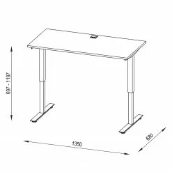 Maja Möbel Schreibtisch eDJUST I - Hellgrau / Platingrau 13 Maja Möbel Schreibtisch eDJUST I - Hellgrau / Platingrau -Büromöbel Verkaufsgeschäft 1000170535 190423 11481800054 GALLERYIMAGES P000000001000170535